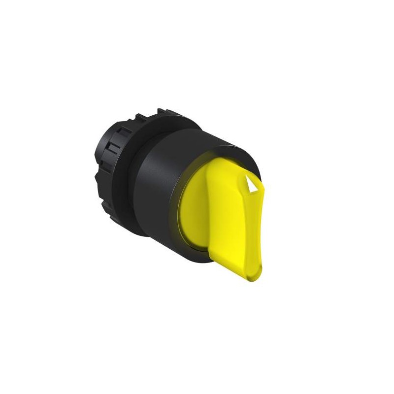 SELECTOR ILUMINADO CORTA 3 POSICIONES CON RETORNO- AMARILLO CSW-CKI3R453-20000000-3VF