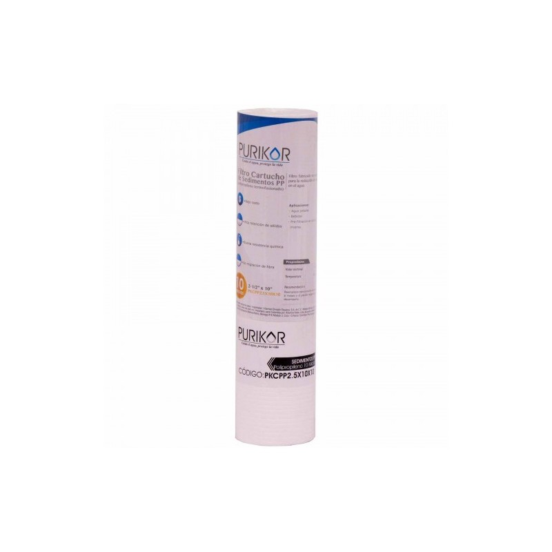 FILTRO CARTUCHO DE POLIPROPILENO TERMOFUSIONADO PKCPP2.5X10X10