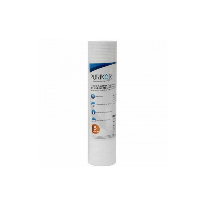 FILTRO CARTUCHO DE POLIPROPILENO TERMOFUSIONADO PKCPP2.5X30X5