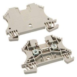 CLEMA DE PASO 2.5 MM² (26-12 AWG) 800V, 24V, COLOR BEIGE OSCURO WDU 2.5