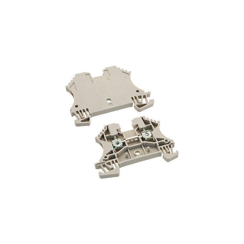 CLEMA DE PASO 2.5 MM² (26-12 AWG) 800V, 24V, COLOR BEIGE OSCURO WDU 2.5