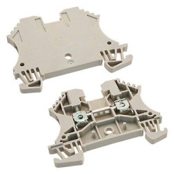 CLEMA DE PASO 2.5 MM² (26-12 AWG) 800V, 24V, COLOR BEIGE OSCURO WDU 2.5
