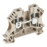 CLEMA DE PASO 6MM² (22-8 AWG) 800V, 41A, COLOR BEIGE OSCURO WDU 6