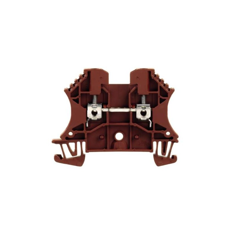 CLEMA DE PASO COLOR MARRON 26-12 AWG WEIDMULLER WDU 2.5 BR