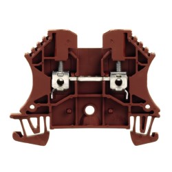 CLEMA DE PASO COLOR MARRON 26-12 AWG WEIDMULLER WDU 2.5 BR