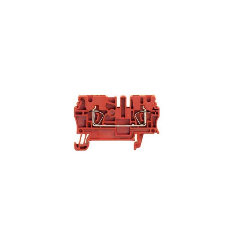 CLEMA DE PASO COLOR ROJO 2.5 WEIDMULLER  ZDU 2.5 RT