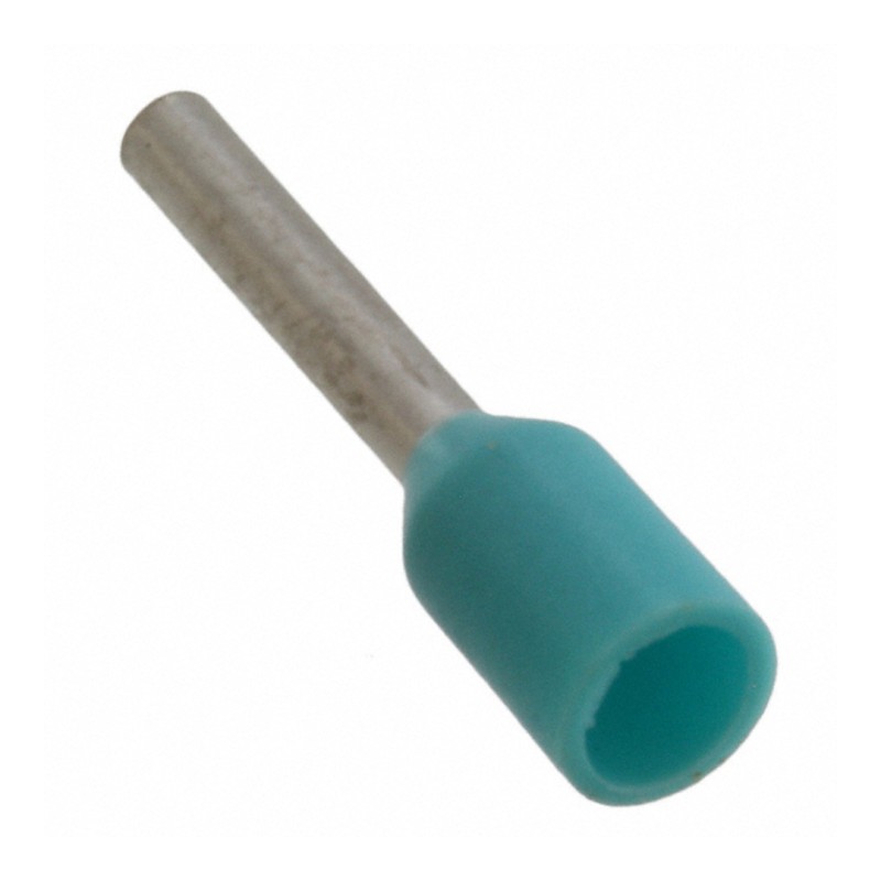 PUNTA TERMINAL 22 AWG, 0.34 mm², 6 mm, Turquesa  100PZ  H0,34/10 TK SV
