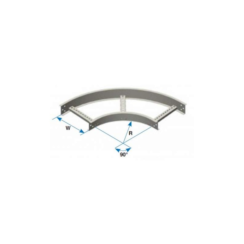 CURVA HORIZONTAL ESC Z 12 X 8R 90° PERALTE 31