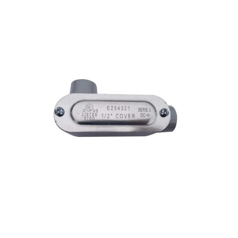 CONDULET OVALADO DE ALUMINIO SERIE 3 C/TAPA DE 3/4"
