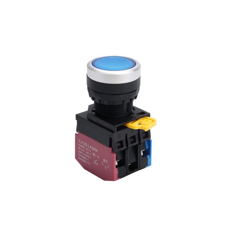BOTON PULSADOR 10A 440V AZUL