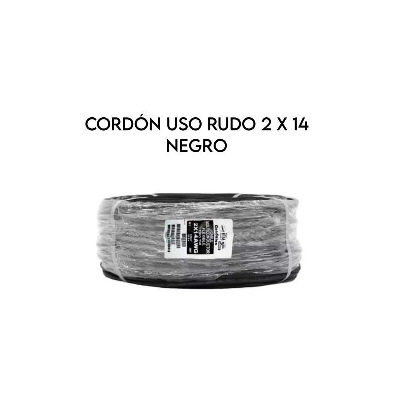 CONDULAC CORDON USO RUDO 2X14 NEGRO