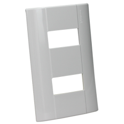 PLACA BLANCO DE RESINA CON 2 MODULOS E5N2BN