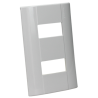 PLACA BLANCO DE RESINA CON 2 MODULOS E5N2BN