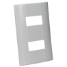PLACA BLANCO DE RESINA CON 2 MODULOS E5N2BN