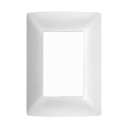 PLACA DE RESINA CON CHASIS COLOR BLANCO MERIDA 3 MODULOS QZ4803M3BN