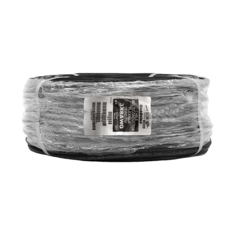 CONDULAC CORDON USO RUDO 3X8 NEGRO TW600V MULTIC FLEX