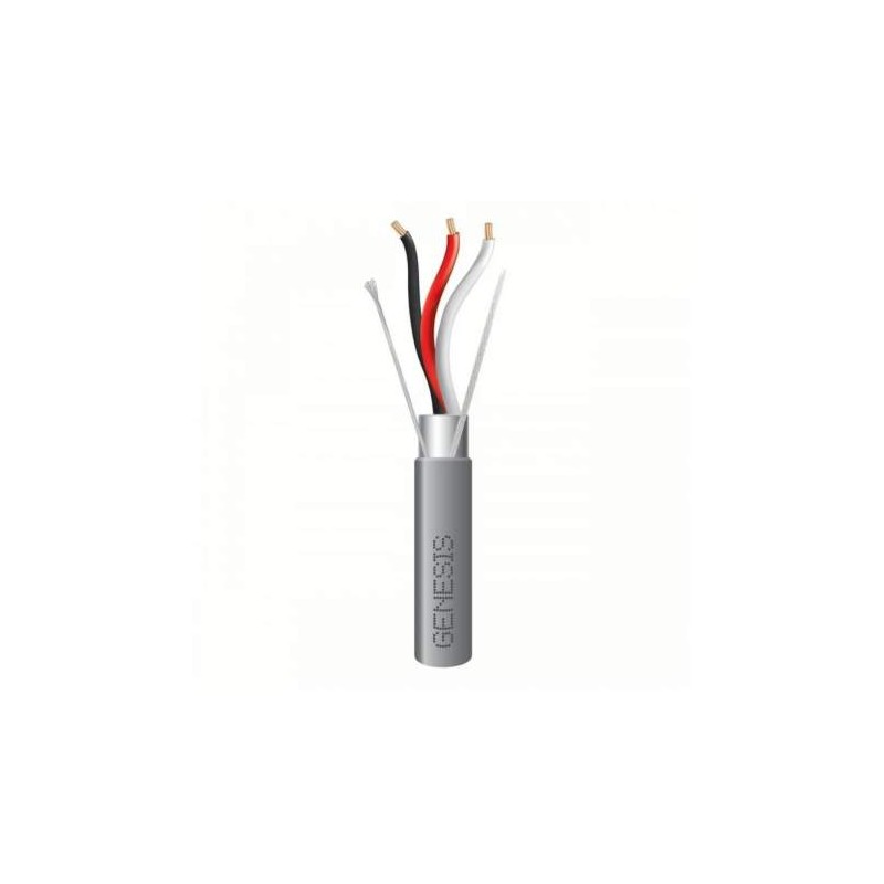 MT. CABLE SEGURIDAD 3X18 AWG GRIS PVC 9223