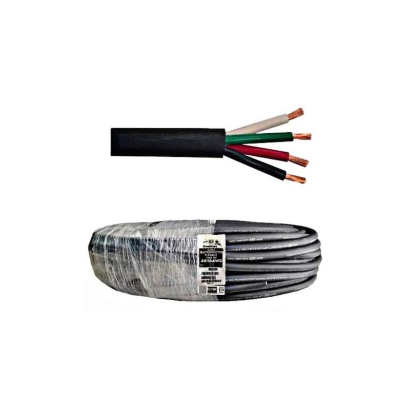 CONDULAC CORDON USO RUDO 4X18 NEGRO