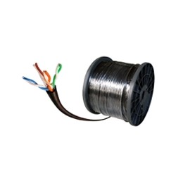 BOBINA UTP6 CONDUMEX EXTERIOR RELLENO 4X2 23 CUBIERTA EXT.Y AISLA POLIETILENO 23 AWG 305 MTS NEGRO