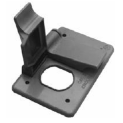 TAPA RECTANGULAR PARA CONTACTO DUPLEX INTEMPERIE  DS-70