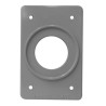 PLACA DE PARED RECEPTACULO REDONDO 40MM INDUSTRIAL AH2140