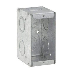 CAJA RECTANGULAR DE ACERO REFORZADA DE 1 2  X 3 4