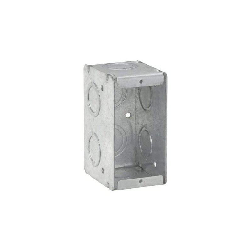 CAJA RECTANGULAR DE ACERO REFORZADA DE 1 2  X 3 4
