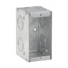 CAJA RECTANGULAR DE ACERO REFORZADA DE 1 2  X 3 4