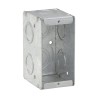 CAJA RECTANGULAR DE ACERO REFORZADA DE 1 2  X 3 4