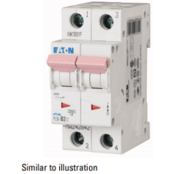 MINI INTERRUPTOR TERMOMAGNETICO 2POLOS PLS6-C2/2-MW