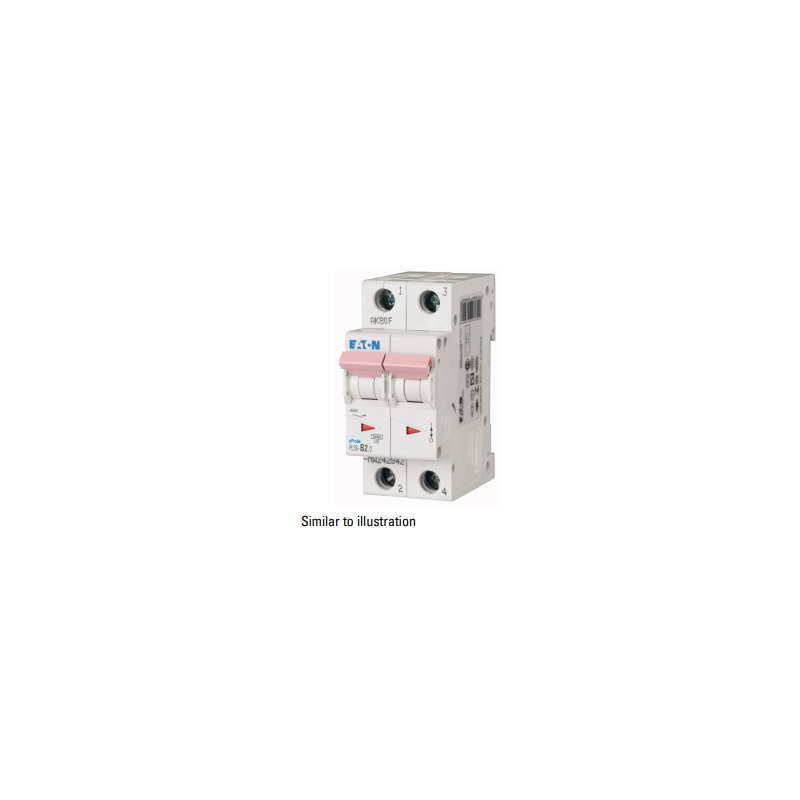 MINI INTERRUPTOR TERMOMAGNETICO 2POLOS PLS6-C2/2-MW