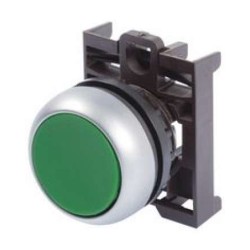 BOTON PULSADOR VERDE M22-D-G