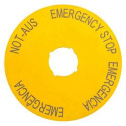 ETIQUETA PARA APAGADO DE EMERGENCIA M22-XAK2