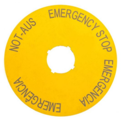ETIQUETA PARA APAGADO DE EMERGENCIA M22-XAK2