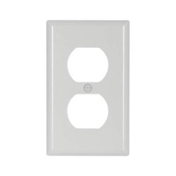 PLACA DE PARED DUPLEX DE 1 SALIDA, BLANCA 2132W