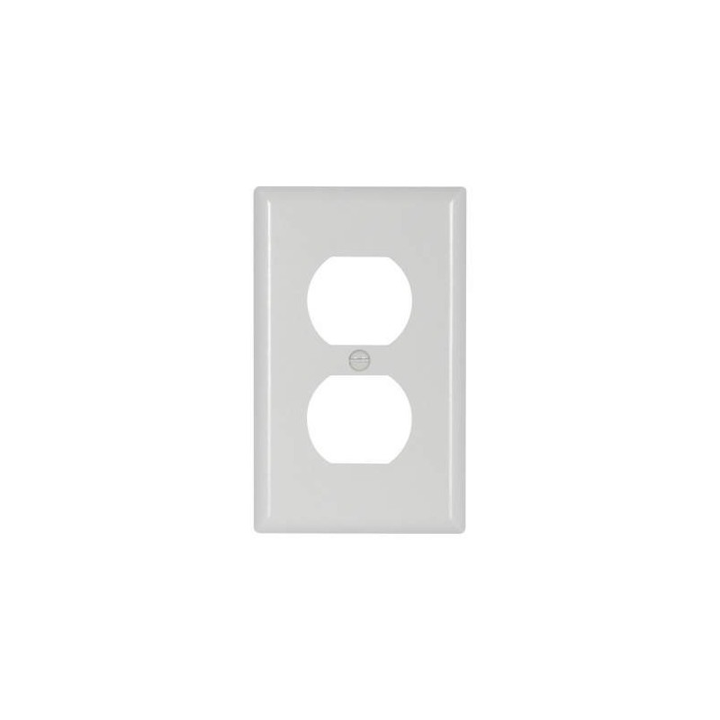 PLACA DE PARED DUPLEX DE 1 SALIDA, BLANCA 2132W