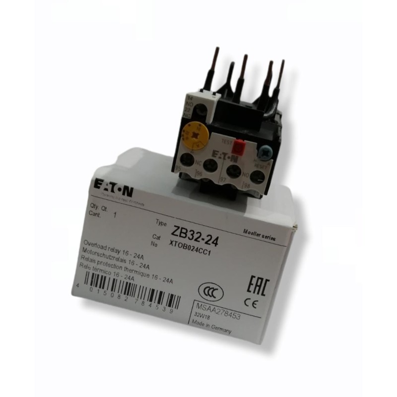 RELEVADOR DE SOBRECARGA BIMETALICO 150A ZB32-24