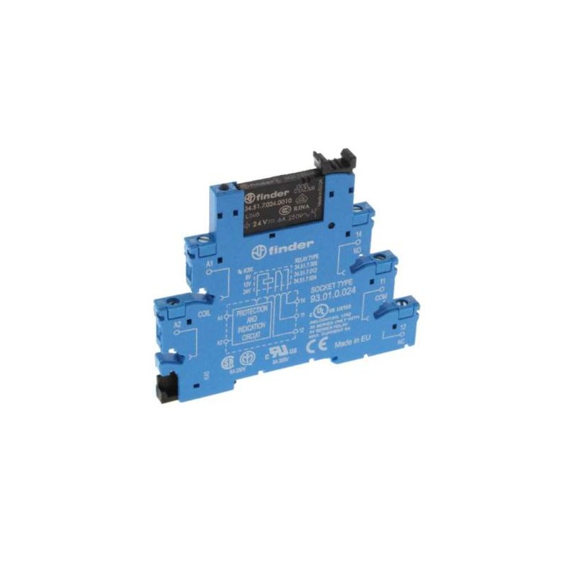 RELEVADOR BOBINA 24VCD/VCA 6A TIPO CLEMA 3851.0.024.0060