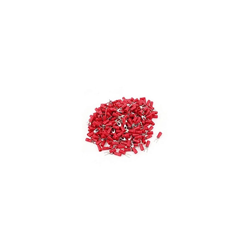 TERMINAL ESPADA ROJA 3/16  (100pzs) 22-16 AWG