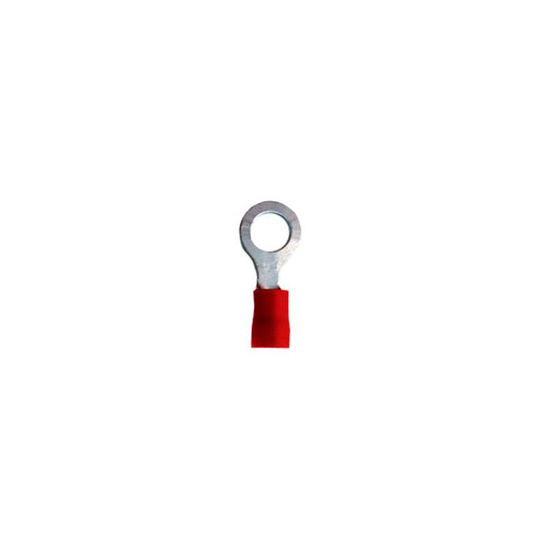 TERMINAL CAL. 8AWG OJILLO 1/4 ROJA TOR-814