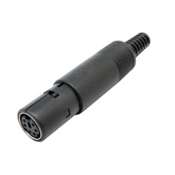 CONECTOR HEMBRA MINI DIN 6 PINES CHMD6P