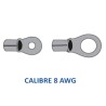 TERMINAL SIN AISLAR CON ANILLO SOLDADO 8 - 7/16 TOS-8716
