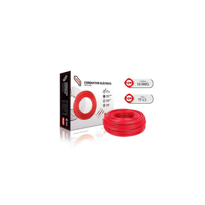 IUSA MT-C CABLE THHW-LS 105 CAL. 16 ROJO