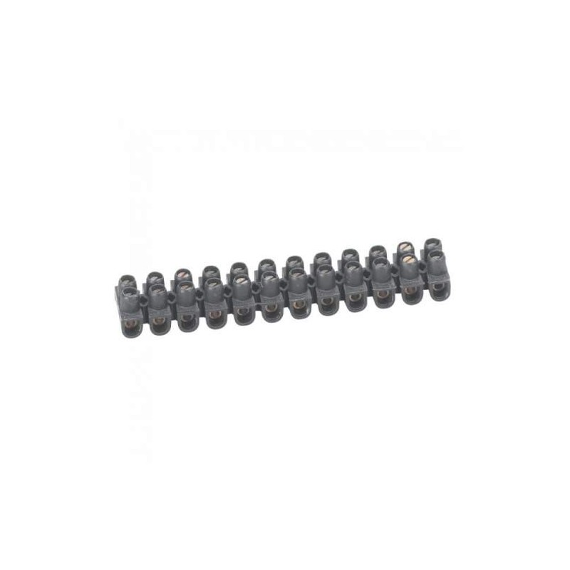 REGLETA DE CONEXION NYLBLOC 12P 4MM² 24A NEGRO AWG 14