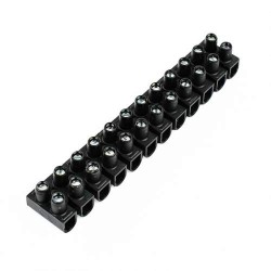 REGLETA DE CONEXION NYLBLOC 12P 6MM² 41A NEGRO AWG 12