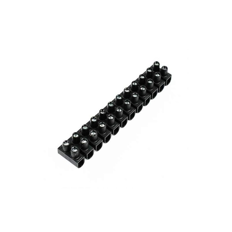 REGLETA DE CONEXION NYLBLOC 12P 6MM² 41A NEGRO AWG 12