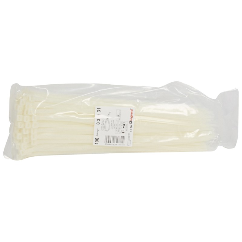 BRIDAS-CINCHOS COLRING BLANCAS 7,6X360mm